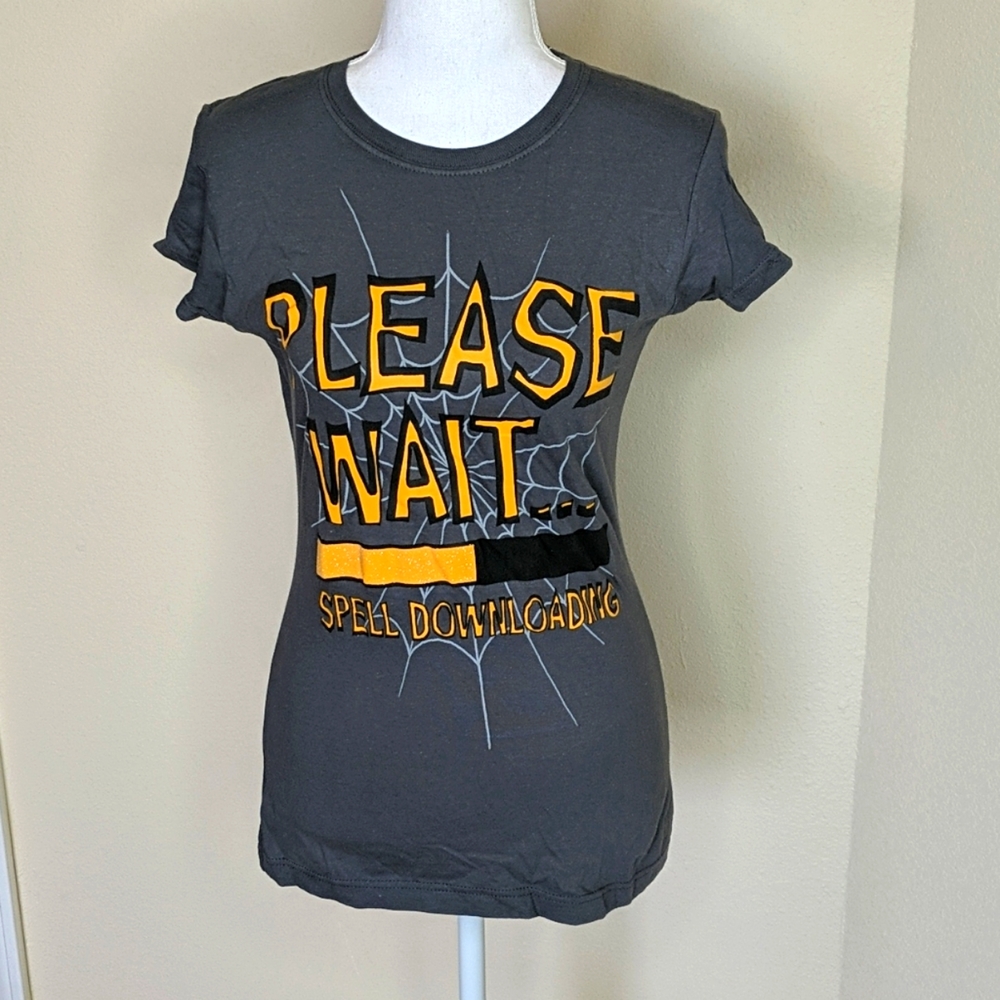 Optima Halloween T-shirt Please Wait Spell 🌵